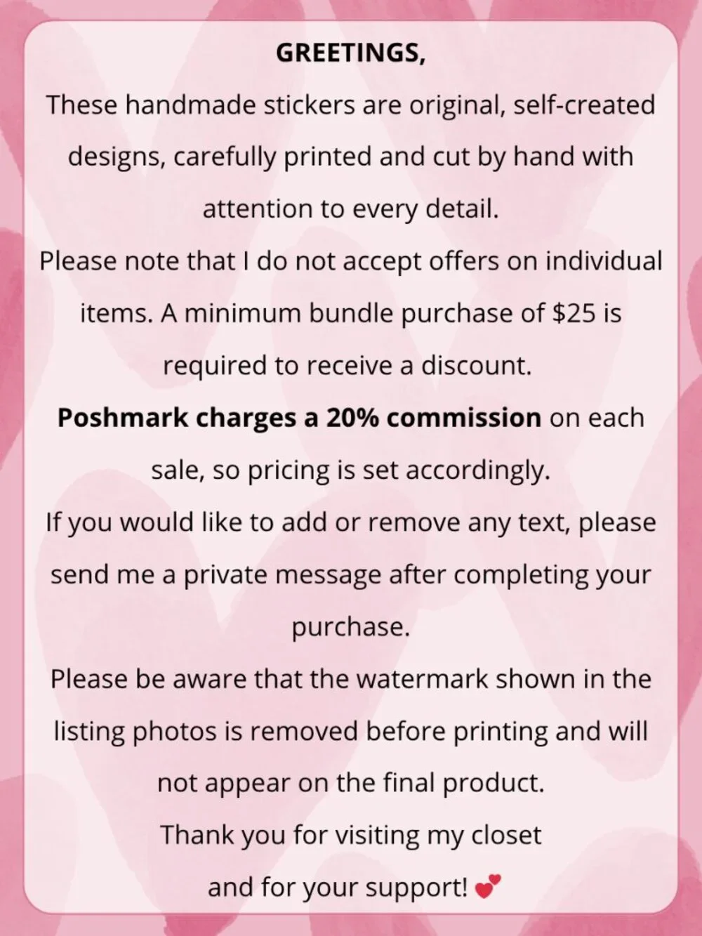 100 Cute Cat Thank You Stickers for Packaging | Small Business Labels
